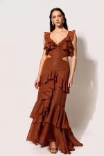 Freya Maxi Ruffle Dress - Image 2