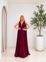 ΦΟΡΕΜΑ MAXI V CORSET BORDEAUX