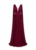ΦΟΡΕΜΑ MAXI V CORSET BORDEAUX - Image 2
