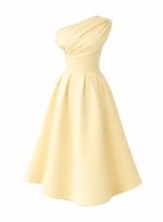 Midi Off One Shoulder Banana - Image 2