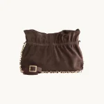 Nefeli Pouch in Choco Suede