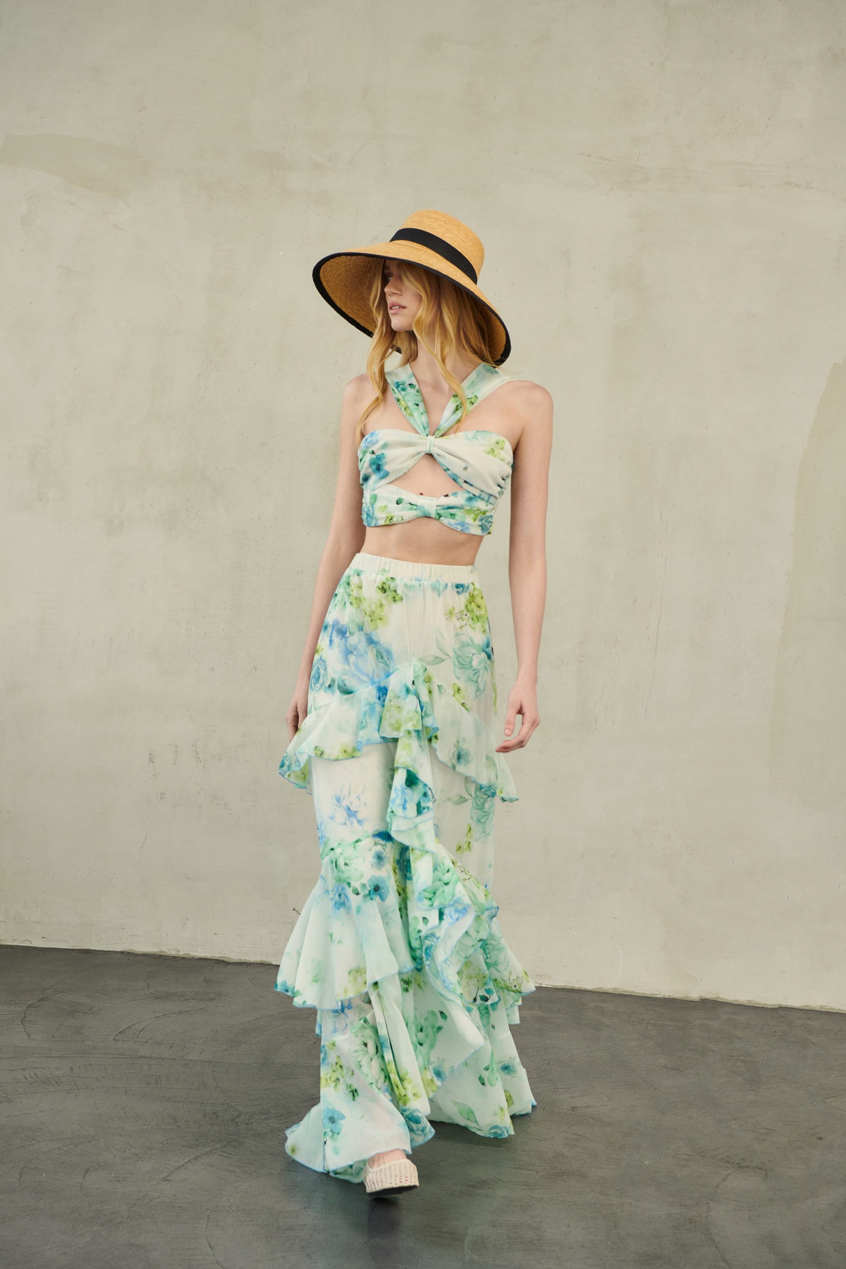 _DSC4074 Zayel Maxi Ruffle Skirt - Image 1