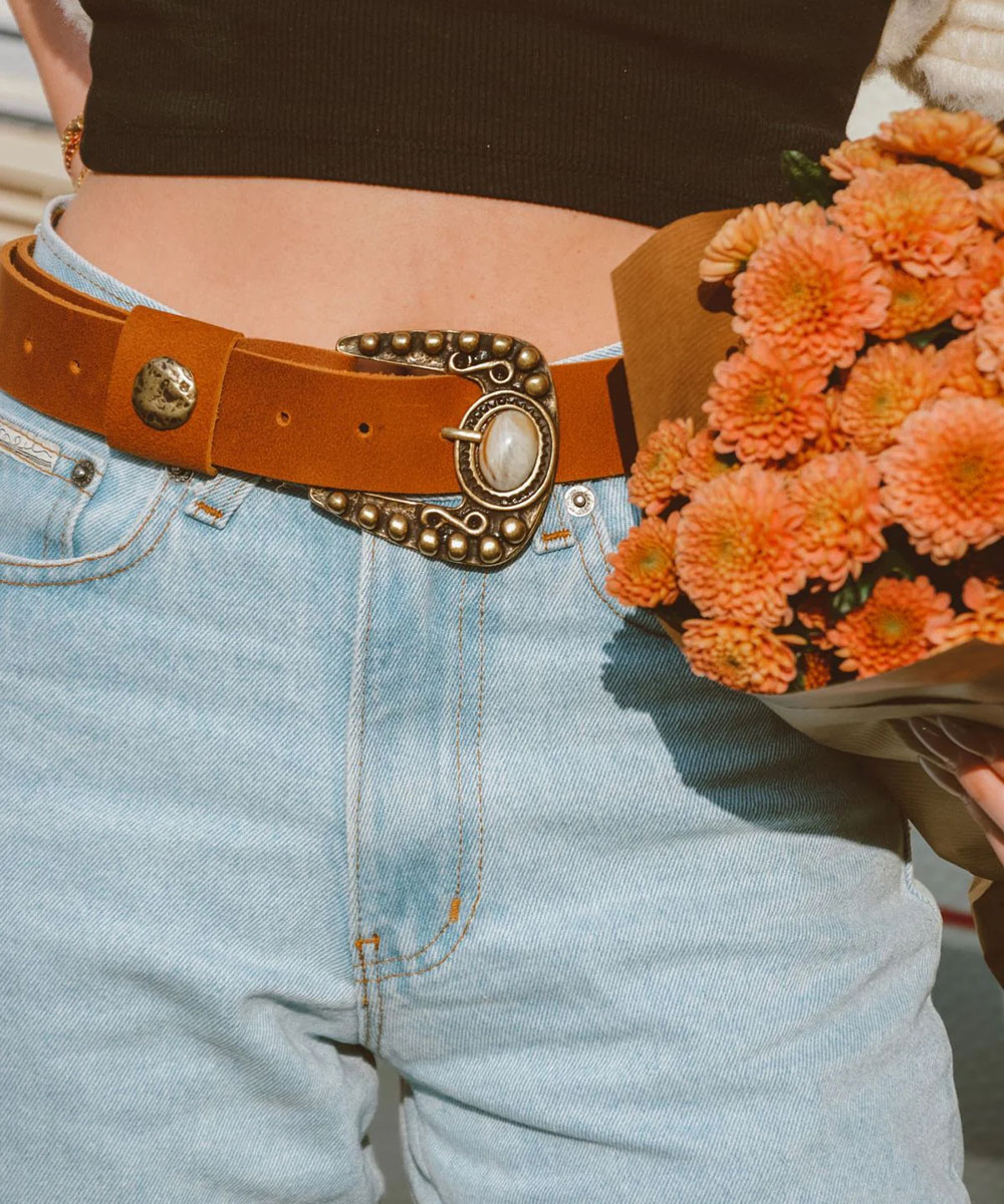 Eternity-Leather-Belt-Tabac Eternity belt - Image 1