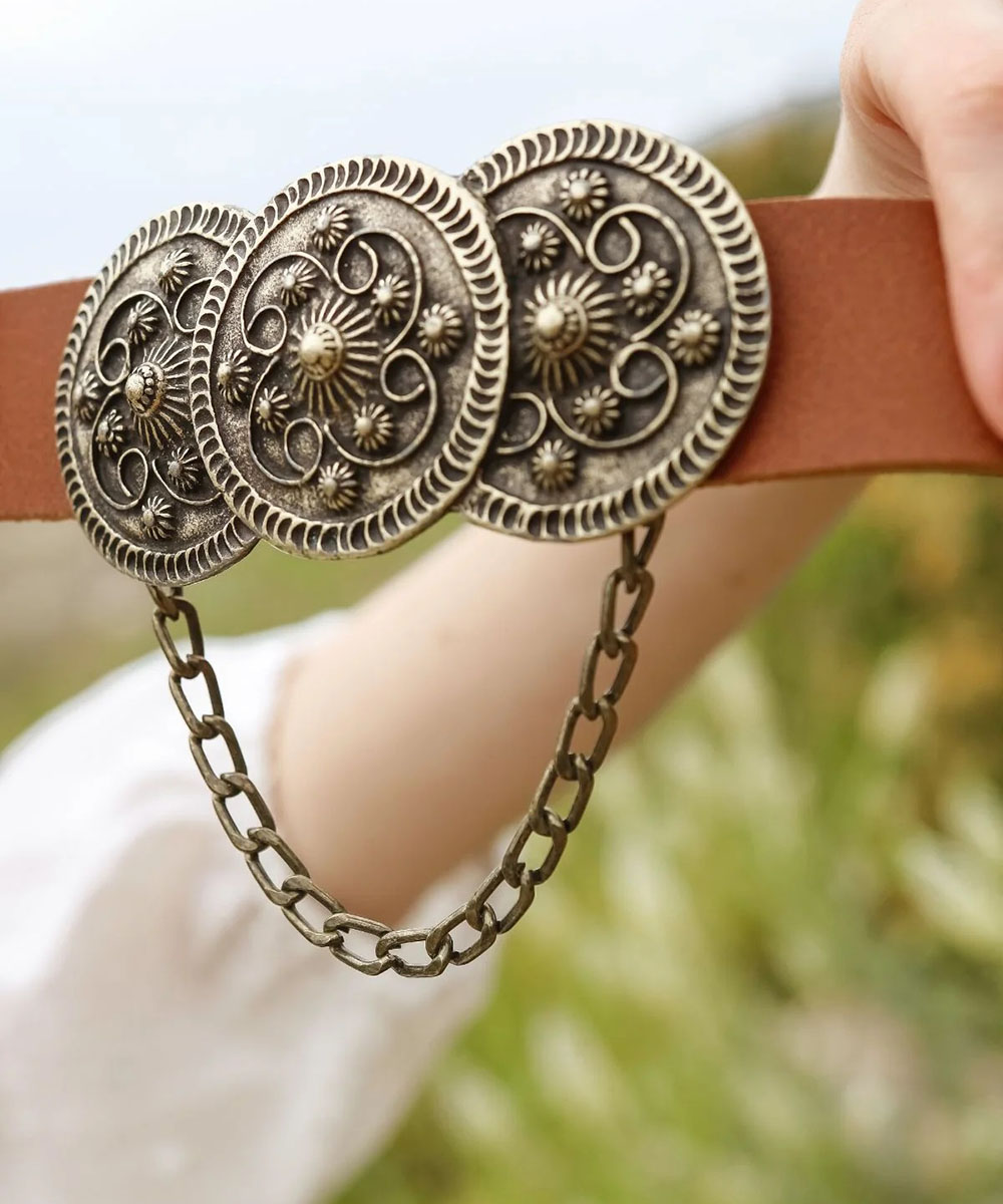 Isabel-Leather-Belt-Tabac Isabel tabac-bronze - Image 1