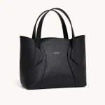 Tulip mini bag black leather