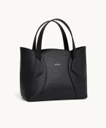 Tulip mini bag black leather