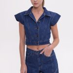 Rosalia Vest Mid Blue