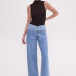 Alaia wide leg Mid blue / Light blue