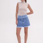 Everly Skirt Mid Blue / Light Blue