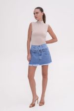 Everly Skirt Mid Blue / Light Blue