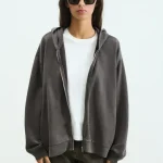 Stella Zip Hoodie Brown