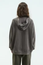 Stella Zip Hoodie Brown - Image 2