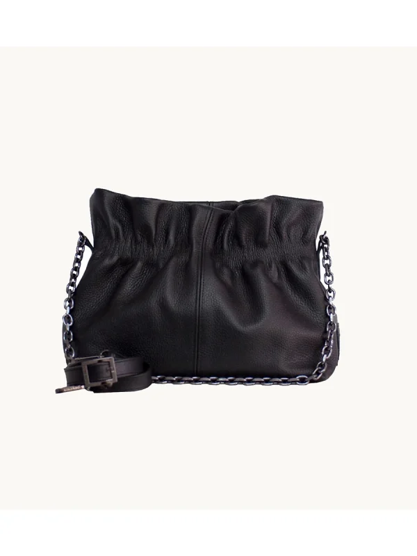 Nefeli Pouch in Black Leather