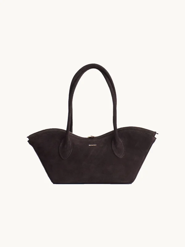 Bisou Small in Choco Suede