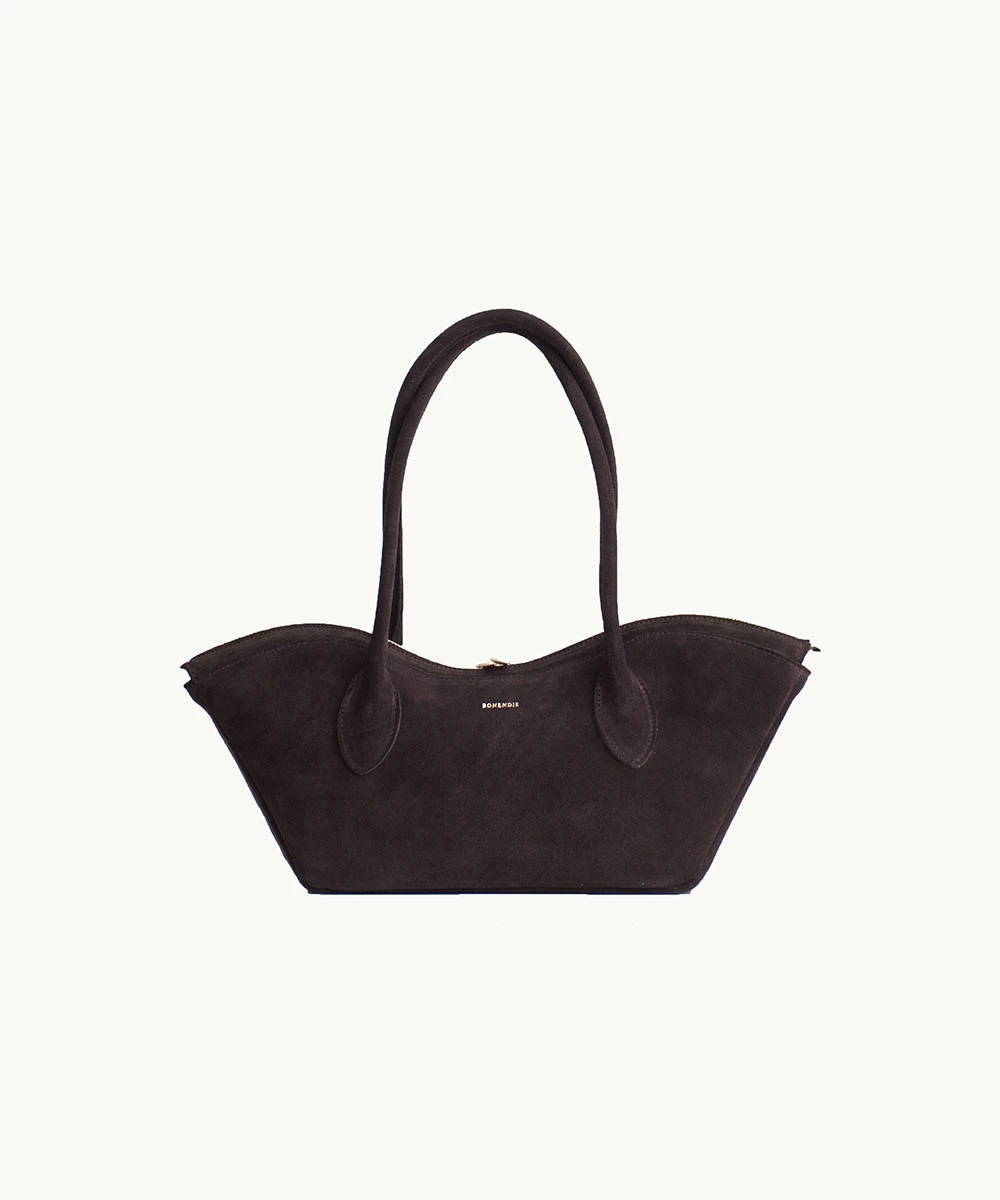 CHOCO-1 Bisou Small in Choco Suede - Image 1