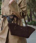 Bisou Small in Choco Suede - Image 2