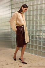 Naomi Eco Leather Bermuda Burgundy - Image 2