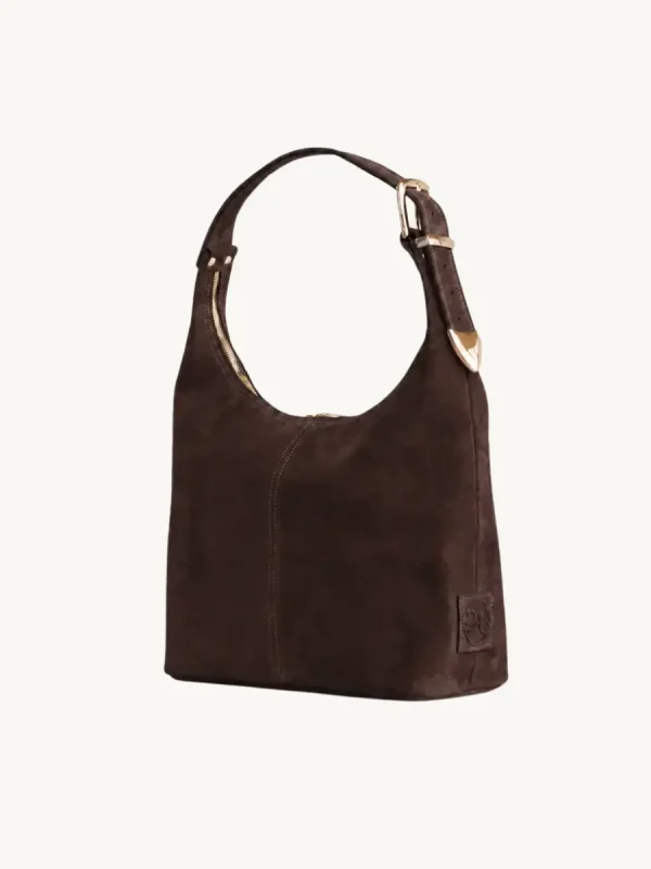 Serena in Choco Suede
