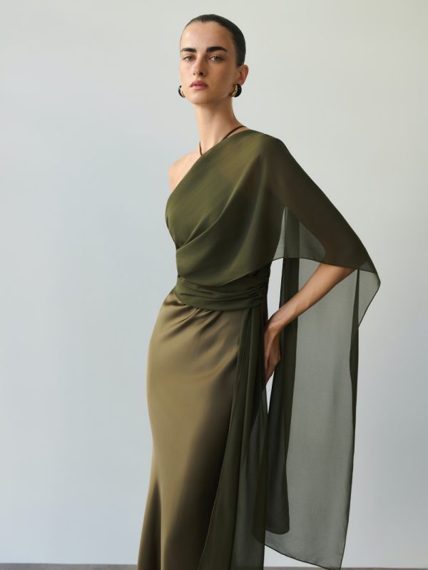 Danai Polymorphic Dress | Khaki