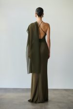 Danai Polymorphic Dress | Khaki - Image 2