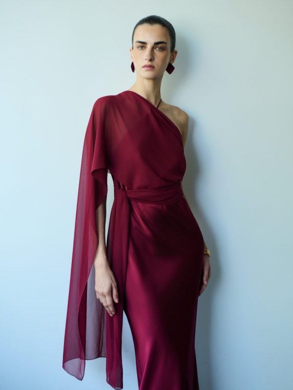 Danai Polymorphic Dress | Cherry Red